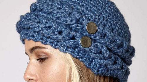 Crochet Mock Cable Hat