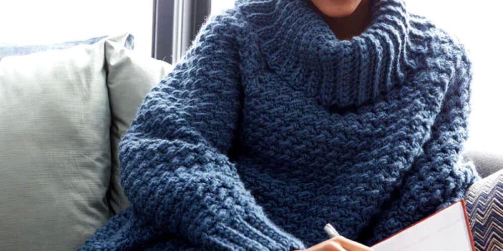 Crochet Curvy Adult Pullover Sweater Pattern
