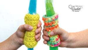 Crochet Freezer Pop Cozy
