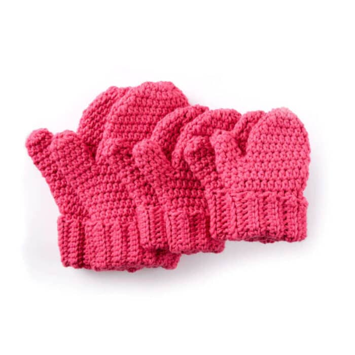 Crochet Hands Full Mittens for the Family Pattern