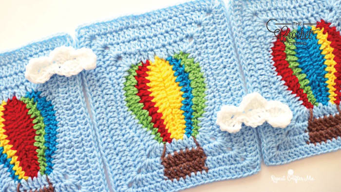 Crochet Hot Air Balloon Blanket