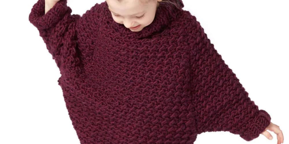 Crochet Kids Curvy Pullover Sweater Pattern
