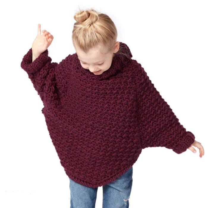 Crochet Kids Curvy Pullover Sweater Pattern