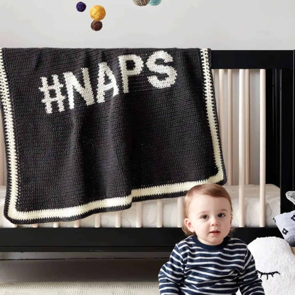 Crochet Naps Baby Blanket Pattern for Nursery