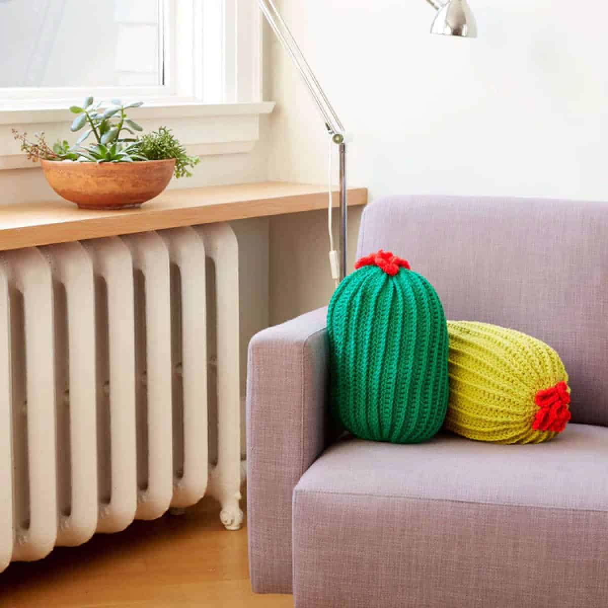 Crochet Novelty Cactus Pillow Pattern