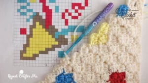 Crochet Party Popper Square