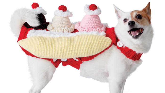 Crochet Thats Bananas Dog Sweater