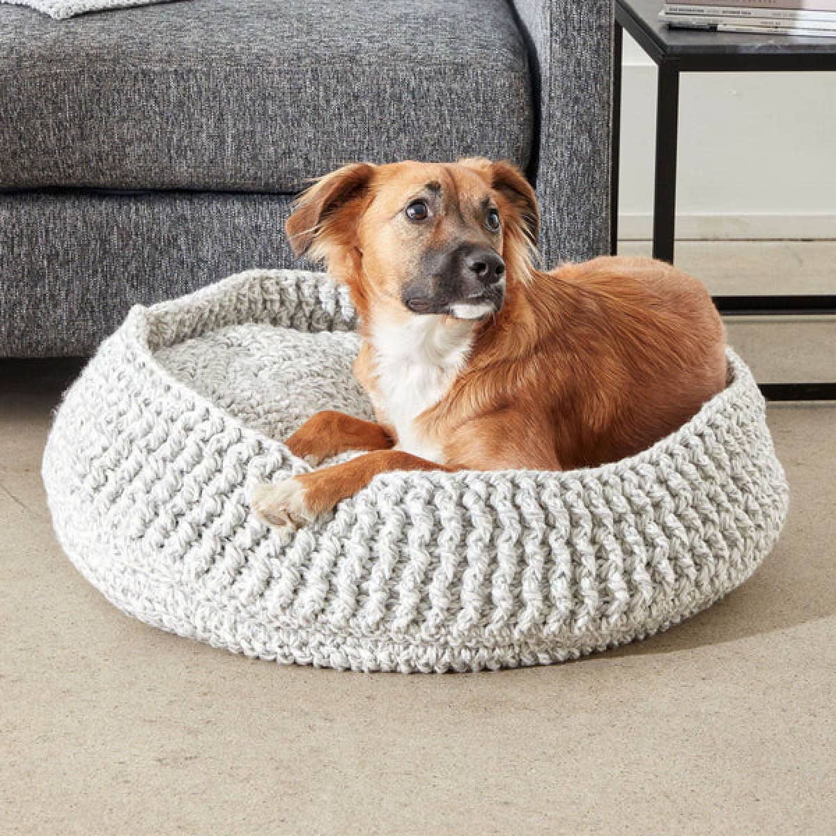 Soft Crochet Round Pet Bed Pattern