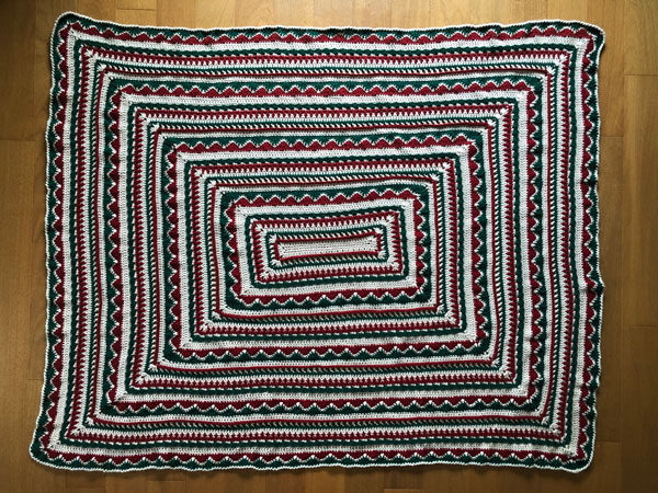 Crochet Christmas Trimmings Afghan by Jeanne Steinhilber