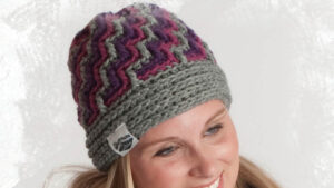 Crochet Crystal Ice Hat