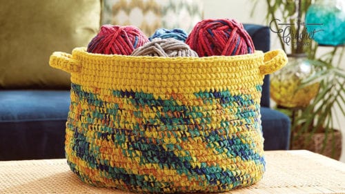 Crochet Dipped Basket Edge Variegated