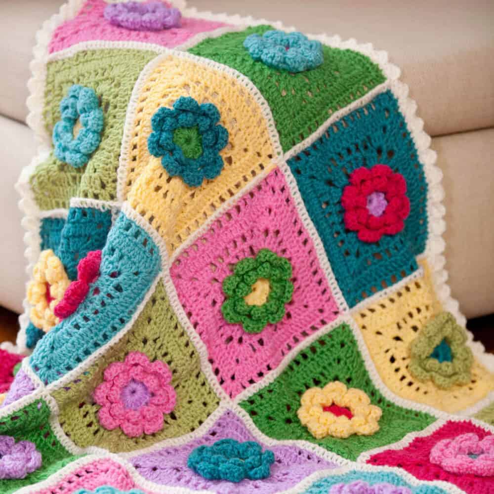 Crochet Field of Dreams Baby Blanket Pattern
