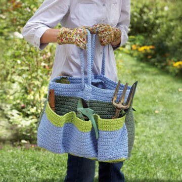 Crochet Heavy Garden Tote Bag Pattern