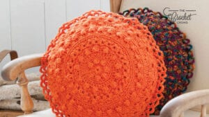 Crochet Puff Stitch Pillows