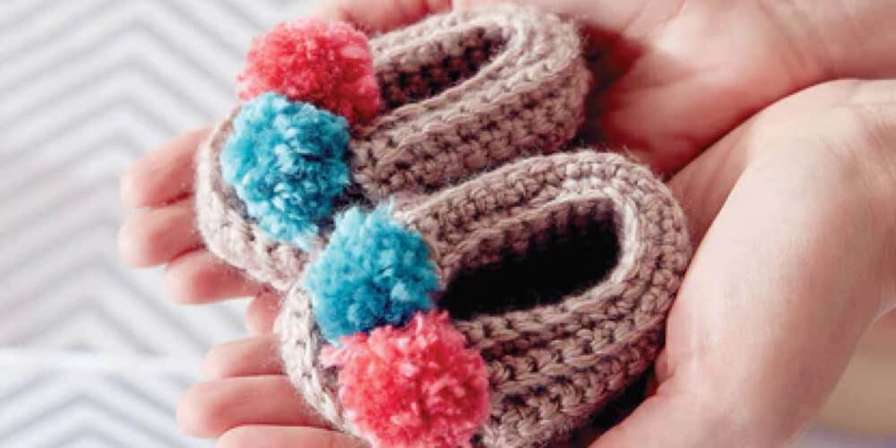 Crochet Wee Baby Moccasins Booties Pattern