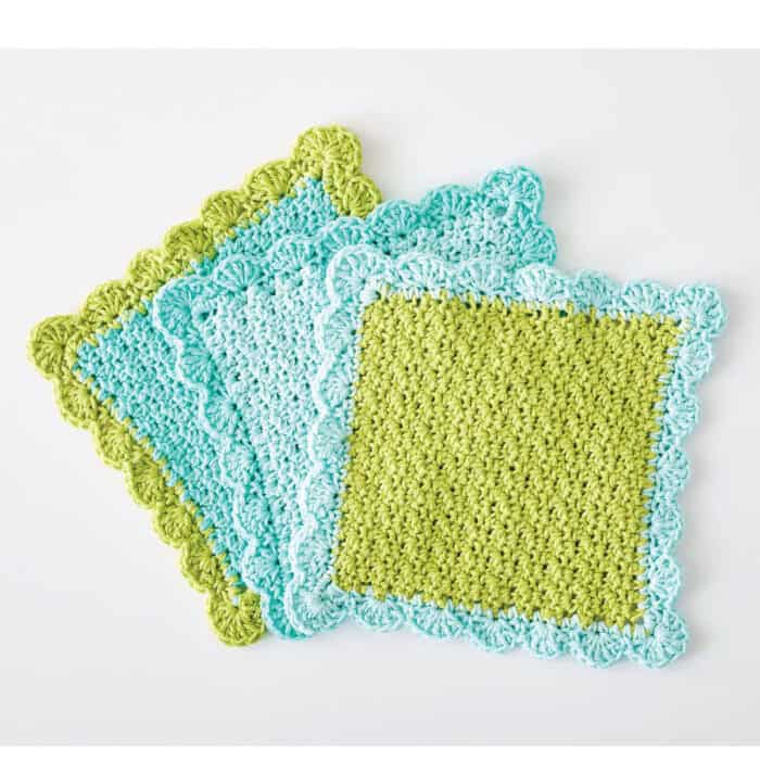 Scalloped Crochet Dishcloth Pattern
