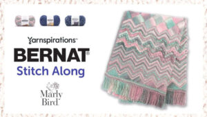 Knit Chevron & Entrelac Blanket