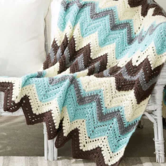 Crochet Cabin in The Woods Blanket Pattern