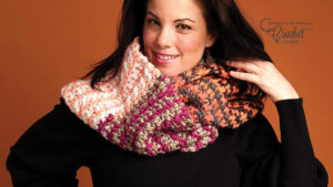 Crochet Dotty Infinity Cowl