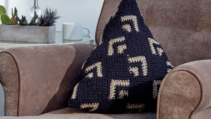 Crochet Mosaic Pillow
