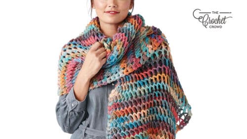 Turkish Stitch Shawl Crochet Pattern