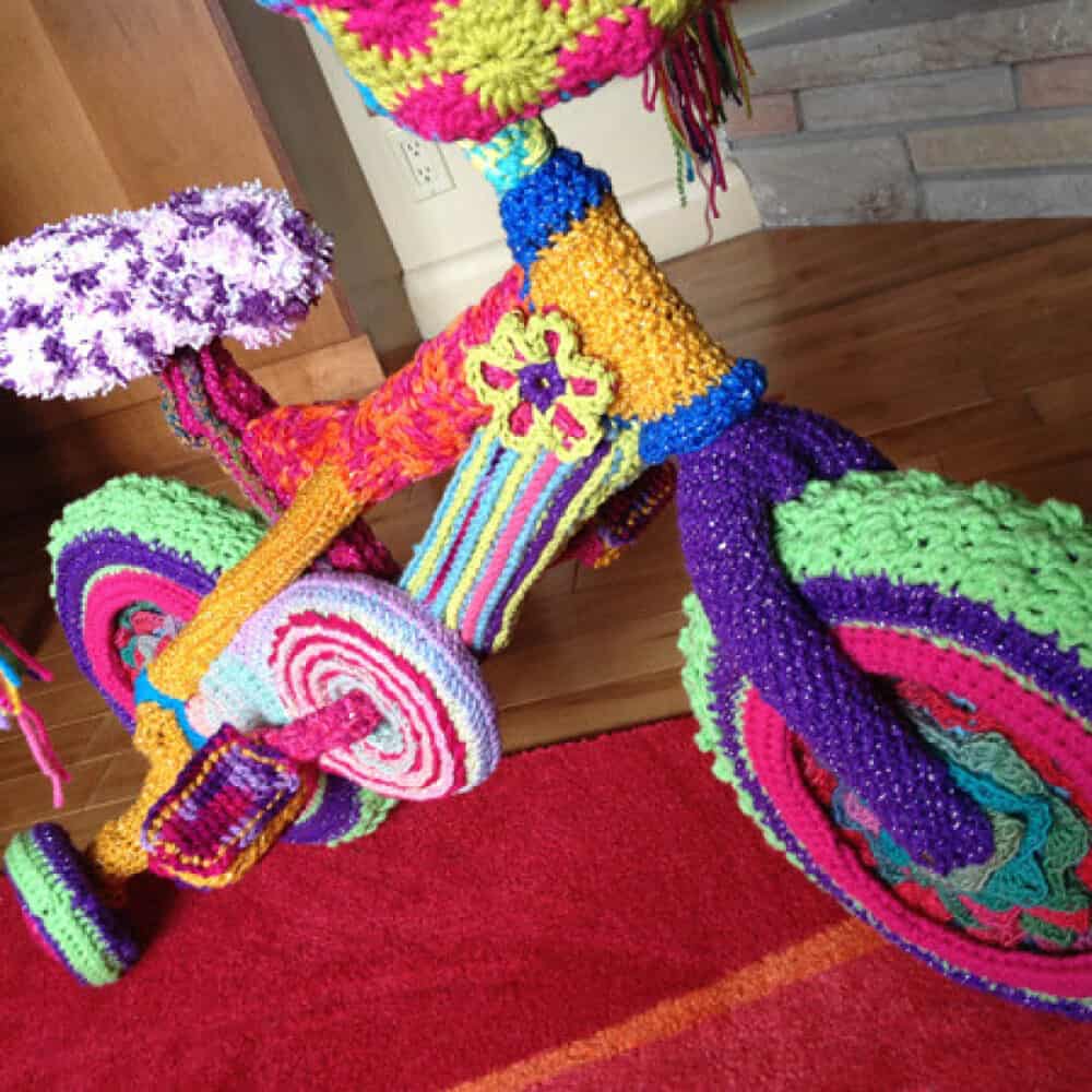 Crochet Yarn Bike Designed by Mikey