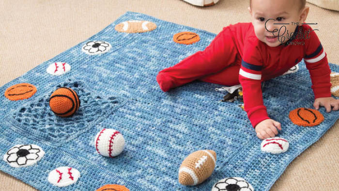 Crochet Young Athlete Blanket Rattles