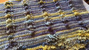 Crochet Texture Bobbles Blanket Week 5