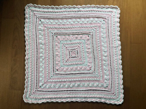 Crochet Sweet Pink Baby Blanket Pattern
