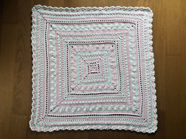Sweet Pink Baby Blanket by Jeanne Steinhilber