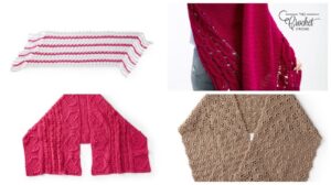 Textured Crochet shawls