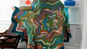 Crochet 7 Point Star Throw