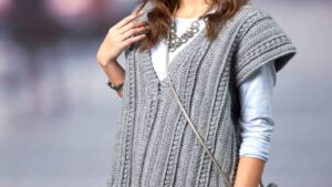 Crochet Deep Vee Vest