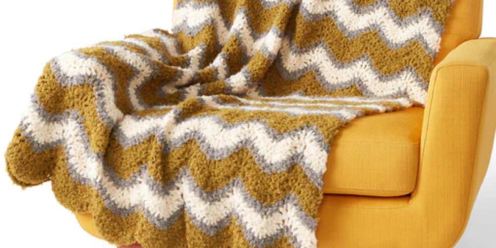 Crochet Foamy Waves Blanket Pattern