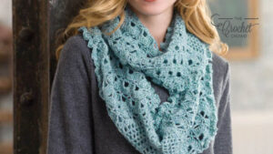 Crochet Lacy Infinity Cowl