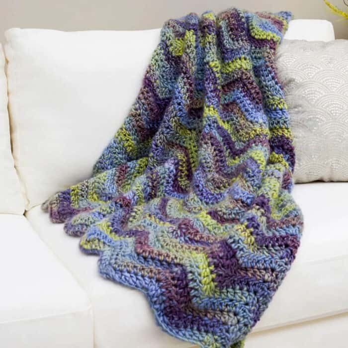 Crochet Make Waves Blanket Pattern