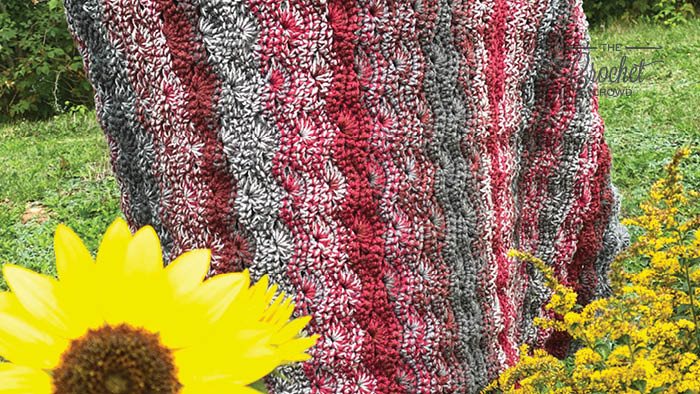 Crochet Weighted Marled Lapghan Blanket