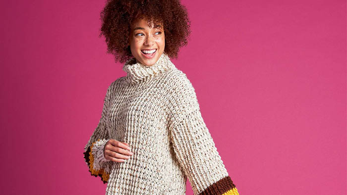 Crochet Tweedy Pullover Pattern