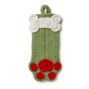 Crochet Dog Paw Stocking