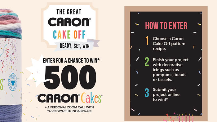 Caron Cakes Cake Off – Win 500 Balls of Yarn