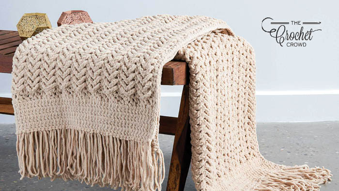 Bernat Herringbone Crochet Blanket
