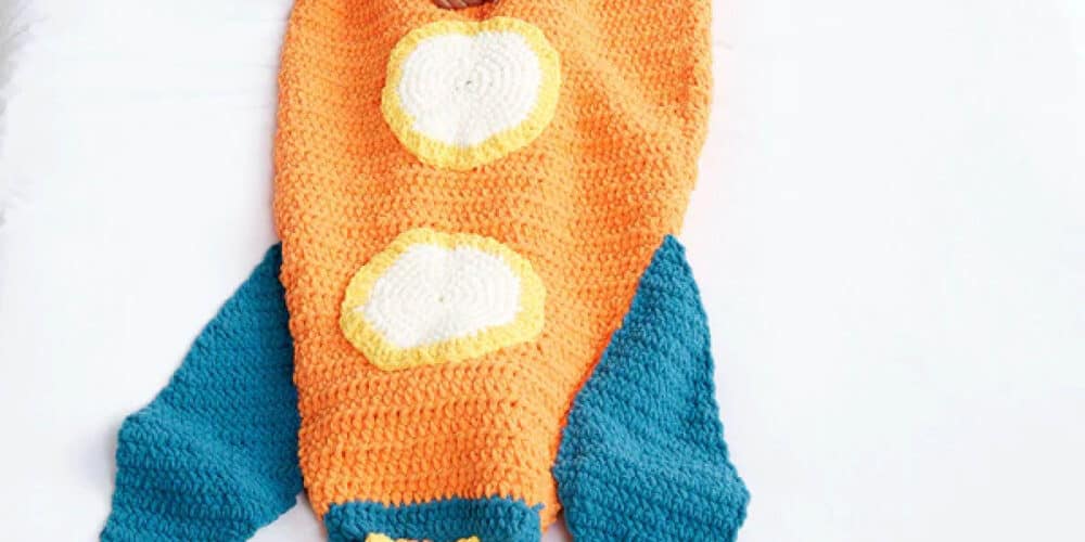 Crochet Blast Off Snuggle Sack Pattern