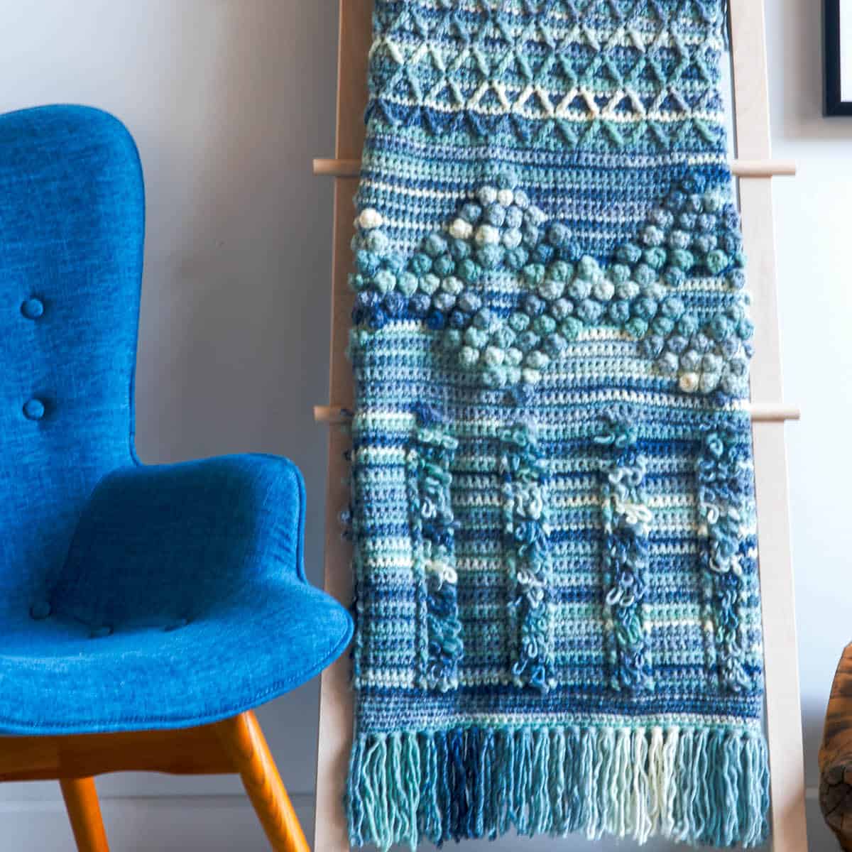Crochet Bobble Textures Crochet Blanket
