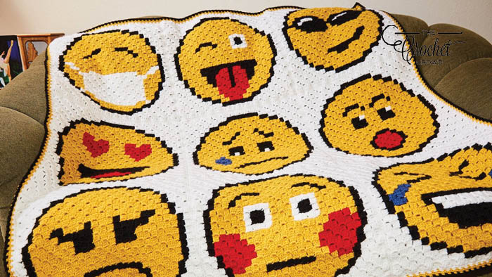 Crochet Emoji Blanket Pattern