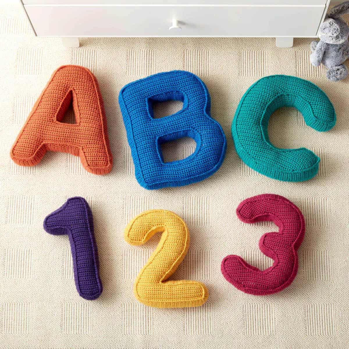 Crochet Letters and Number Pillow Patterns