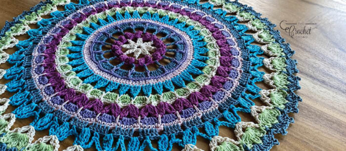 Crochet Mandala Doily Banner