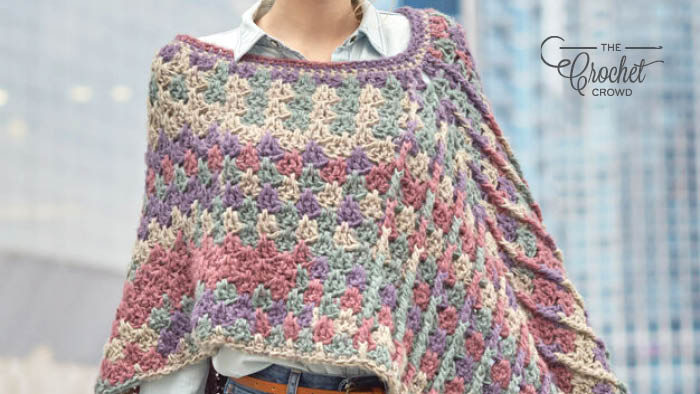 Crochet Mountain Breeze Poncho Pattern