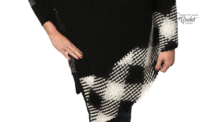 Crochet Planned Pooling Argyle Poncho