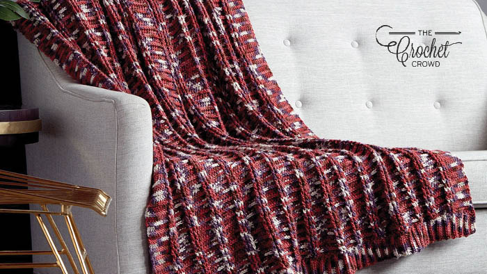 Crochet Ridges Blanket Pattern + Tutorial