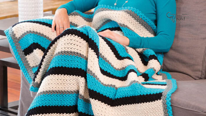 Crochet Through Thick and Thin Throw